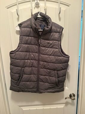 IZOD Men's  Puffer Vest in Gray